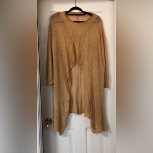 This is a very nice cover over type sweater. You wear it over dresses and pants